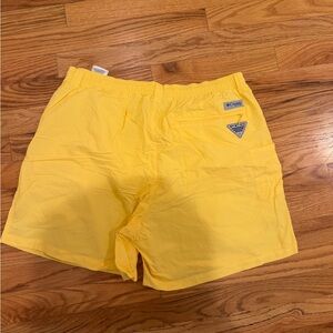 Columbia Men's Vibrant Yellow Athletic Shorts
